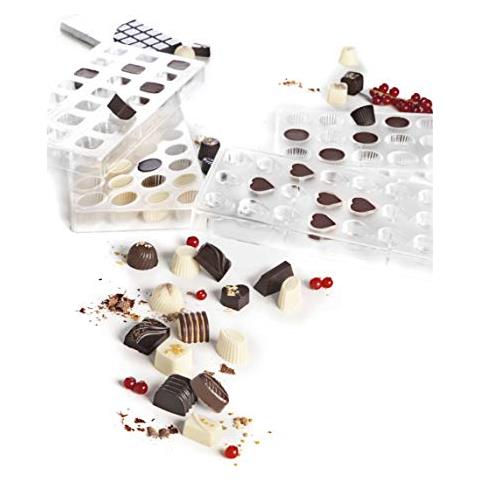 66871 Stampo per cioccolato a forma di cuore, bianco, 28x28x3 cm - Foto 3