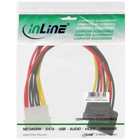 Cavo di Alimentazione Interno Alimentatore Y Sata Nero M / F 0.15 m 29672 - Foto 2