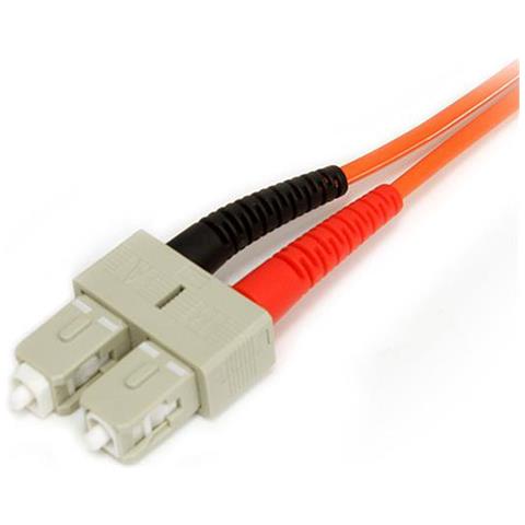 Cavo patch duplex in fibra multimodale 62,5/125 3 m LC / SC - LSZH - Foto 3