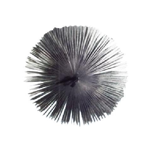 Scovolo tondo in acciaio con anello pulizia camino diametro 150 mm - Foto 1