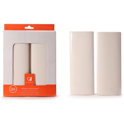 Set Da 2 Pezzi Di Umidificatori In Porcellana Bianca - Foto 1