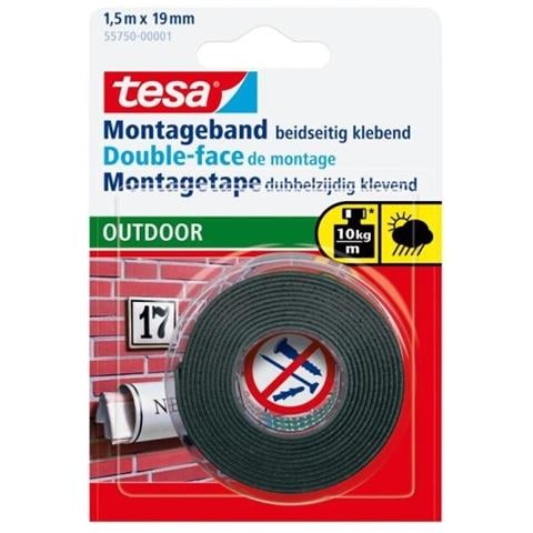 Nastro adesivo per montaggio Tesa Powerbond - 19 mm Larghezza x 1,50 m Lunghezza - Self-adhesive - Foto 1