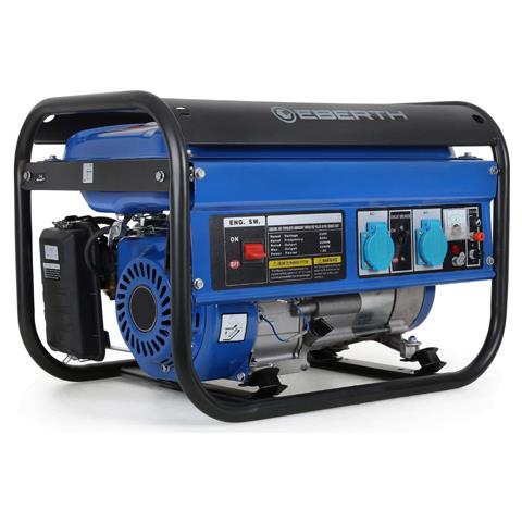 Gruppo Elettrogeno Di Emergenza 3000 Watt, Generatore Elettrico Con Motore A Benzina 6,5 Cv, 4 Tempi, Raffreddato Ad Aria, 2x 230v, 1x 12v, Avviamento A Corda, Regolatore Di Tensione Automatico Avr, Protezione Bassa Pressione Olio, Voltmetro - Foto 1