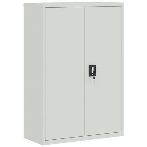 Armadio Da Ufficio In Acciaio Grigio - Foto 1