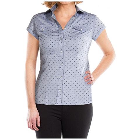 CARRERA JEANS - Carrera Camicia Manica Corta Donna Microfantasia Su Base  Azzurra M - ePRICE