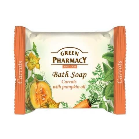 Green Farmacia Bagno D'olio Sapone Carote Con La Zucca 100gr - Foto 1