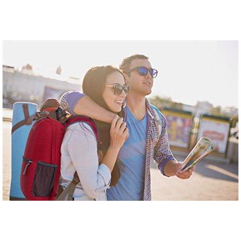 Ultra Leggero Pieghevole Zaino Water Resistant Escursionismo Daypack Unisex Piccolo Zaino Per Travel Outdoor Sports (red)  - Foto 2