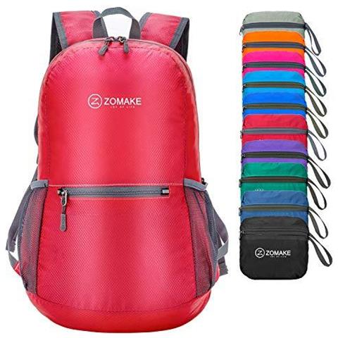 Ultra Leggero Pieghevole Zaino Water Resistant Escursionismo Daypack Unisex Piccolo Zaino Per Travel Outdoor Sports (red)  - Foto 1
