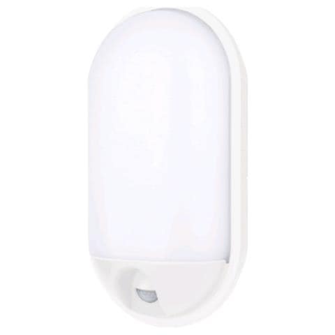 Plafoniera Ovale A Led Da Esterno Ip65 20w Bianca Con Rivelatore Presenza Pir - Foto 1