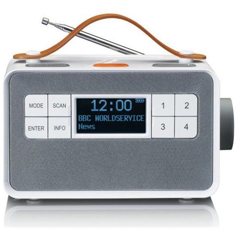 PDR-065WH - Radio FM /DAB+ portatile per anziani con pulsanti grandi e funzione "Easy Mode" bianca - Foto 1