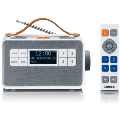 PDR-065WH - Radio FM /DAB+ portatile per anziani con pulsanti grandi e funzione "Easy Mode" bianca - Foto 2