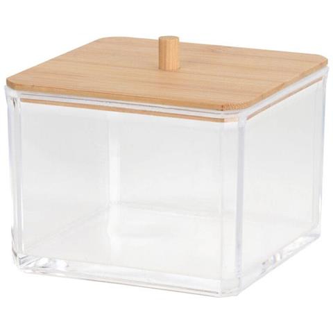 Organizer Per Il Bagno Con Coperchio In Bambù - Foto 1