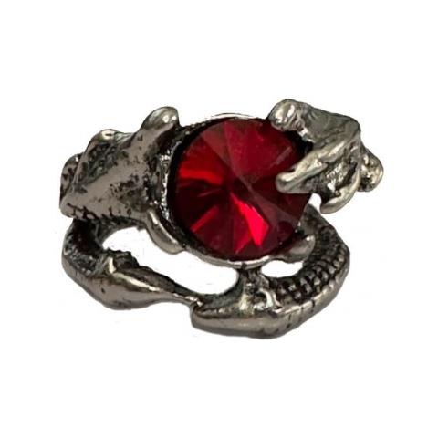 Anello Artiglio Drago Con Pietra Rossa - Pidak Shop - Foto 1