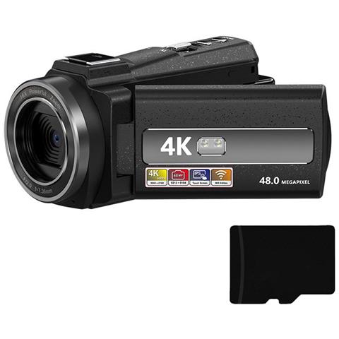 Videocamera 4k/48mp/zoom 16x/visione Notturna Ir/telecomando/scheda Da 32 Gb - Foto 10