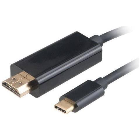 Ak-cbca12-18bk Cavo E Adattatore Video 1,8 M Usb Tipo-c Hdmi Nero - Foto 1