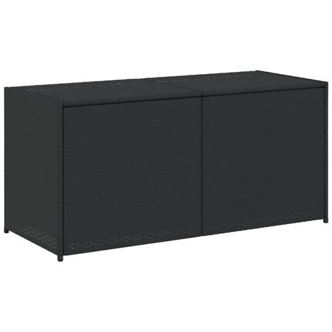 Contenitore Da Giardino Nero 283l In Polyrattan - Foto 1