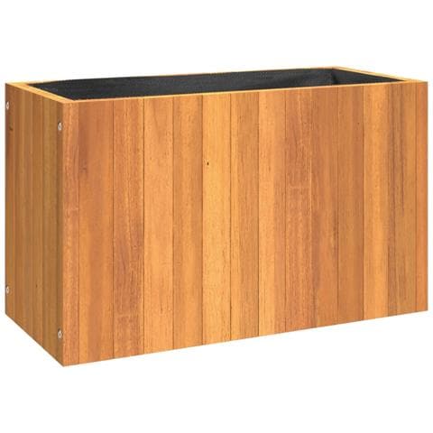 Fioriera Da Giardino 59x27,5x35 Cm In Legno Massello Di Acacia - Foto 1