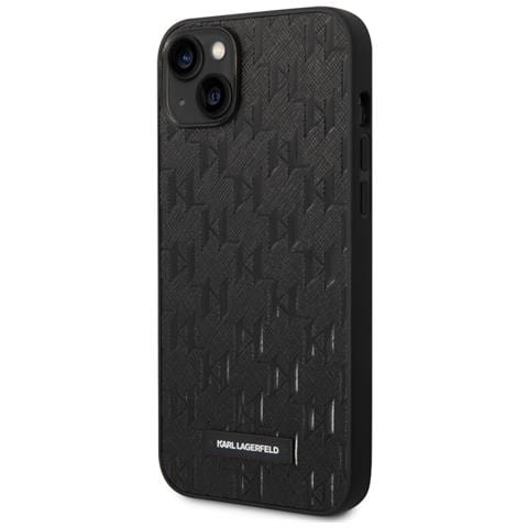 Cover Per Iphone 14 Pu Saffiano Monogram, Nero - Foto 1