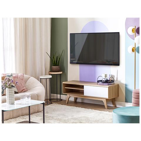 Mobile Tv Legno Chiaro E Bianco Buffalo - Foto 1