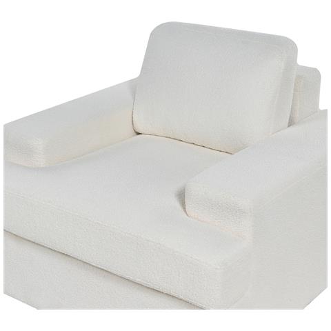 Set Di 2 Poltrone Bouclé Bianco Alla - Foto 2