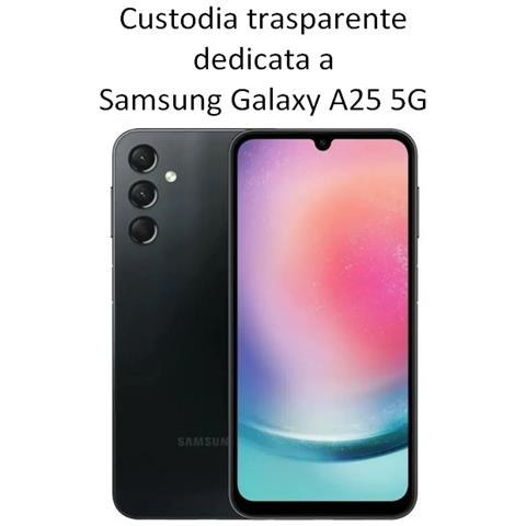 Ultra Slim Custodia Tpu Silicone 0,3mm Cover Case Per Samsung Galaxy A25 5g A256 Trasparente - Foto 2