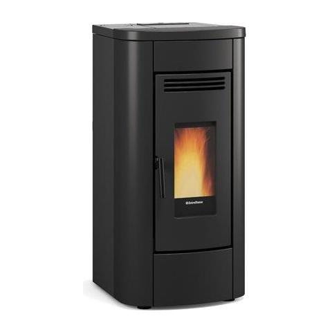 Stufa a pellet ad aria ventilata Potenza 8 kw Colore nero - Foto 1
