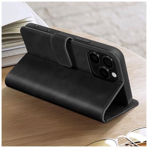 Custodia Portafoglio Per Iphone 16 Pro Max Copertina Supporto Video - Foto 5