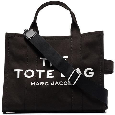 The Medium Tote Black Borse Tote Cotone Borse Donna Nero Eu One Size, M0016161 - Foto 1