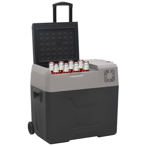 Borsa Frigo con Ruote Adattatore Nera Grigia 40 L Polipropilene - Foto 10