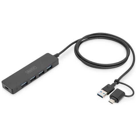 Hub USB 3.0, 4 porte, Slim Line - Foto 1