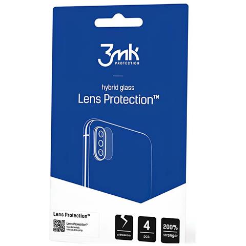 4 Lotti Di Protezioni Per Obiettivo Fotocamera Per Iphone 13 Vetro Ibrido 6h, Trasparente - Foto 6