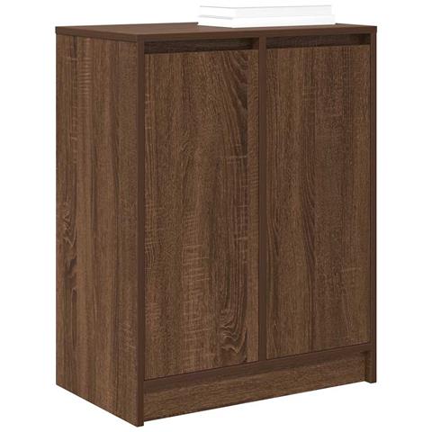 Scarpiera Rovere Marrone 57x34x76 cm in Legno Multistrato - Foto 2
