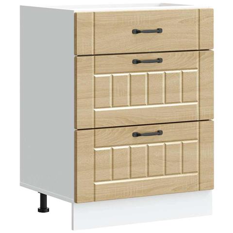 Base Da Cucina Lucca Rovere Sonoma In Legno Multistrato - Foto 2