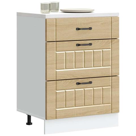 Base Da Cucina Lucca Rovere Sonoma In Legno Multistrato - Foto 1