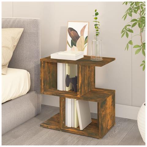 Lusso Casadino -  Comodino Rovere Fumo 50x30x51,5 Cm In Legno Multistrato - Foto 2