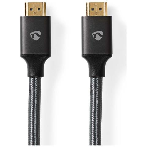 Cavo Da Hdmi A Hdmi Ultra High Speed 48 Gbps 8k A 60hz 5m, Grigio Antracite - Foto 1