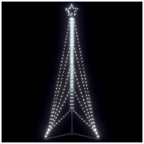 Albero di Natale a LED 525 LED Bianco Freddo 302 cm - Foto 2