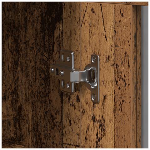 Armadi da muro 2 pcs in legno vecchio 69,5x34x90 cm in legno ingegnerizzato - Foto 9