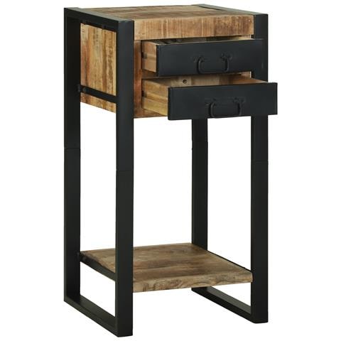Supporto per telefono 40x40x80 cm Legno massello di mango grezzo - Foto 2