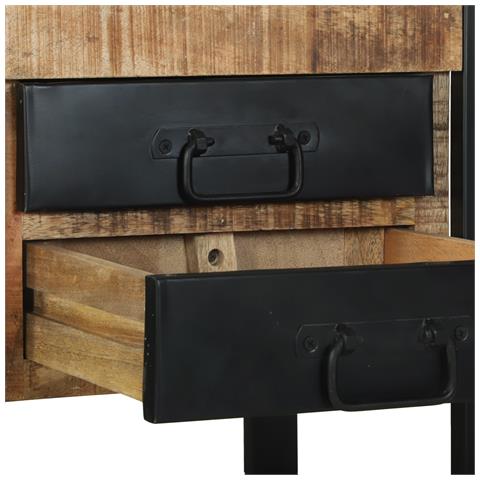 Supporto per telefono 40x40x80 cm Legno massello di mango grezzo - Foto 9