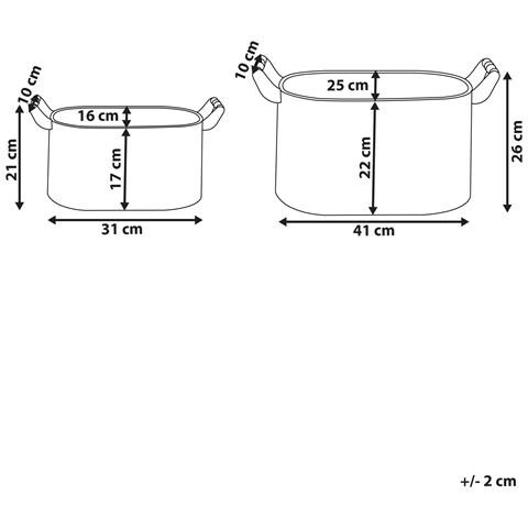 Set Di 2 Vasi Per Piante Tulipe Metallo 31/41 Cm Grigio - Foto 8