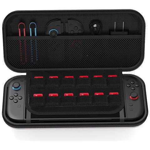 Custodia Protettiva Compatibile Con Nintendo Switch 2 - Borsa Da Viaggio Rigida Black - Foto 5