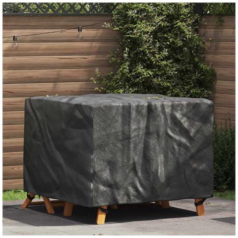 Copertura per mobili da esterno Nero 113 x 113 x 73 cm 420D - Foto 2