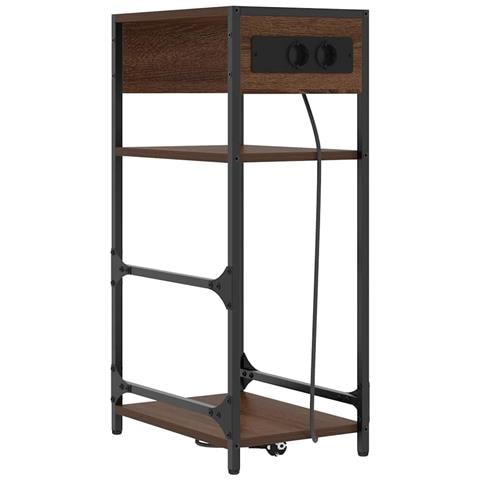 Armadio da Notte con cassetto Rovere marrone 40 x 27 x 76 cm - Foto 1