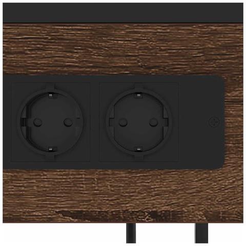 Armadio da Notte con cassetto Rovere marrone 40 x 27 x 76 cm - Foto 9