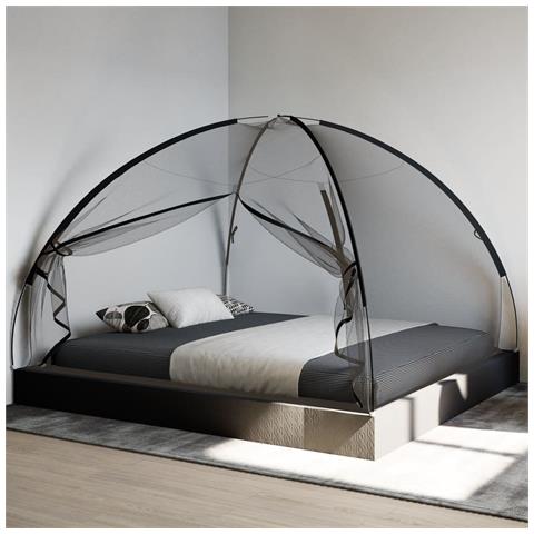 Zanzariera Mongolia con Porte 220 Rete Nera 200x180x135 cm - Foto 2