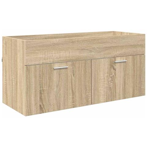 Armadio sottolavello con porta Rovere Sonoma 38,5 x 100 x 46 cm - Foto 1