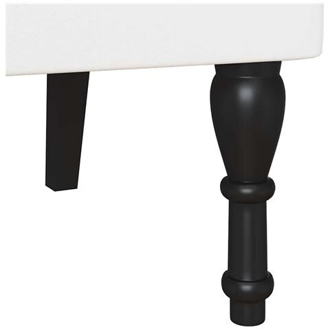 Panca Chesterfield Bianco 120,5 x 65 x 75 cm Pelle Sintetica - Foto 9