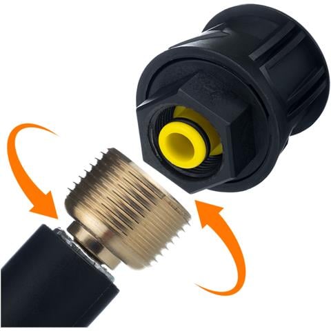 Tubo Alta Pressione 10m Di Ricambio - Compatibile Con Idropulitrice Kärcher K2-k7 | Click Connect, Nylon, 180 Bar, 60°c - Foto 2