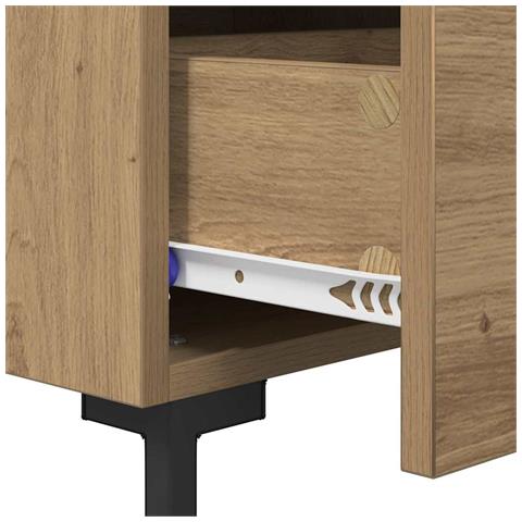 Armadio da Notte Rovere artigianale 40 x 35 x 47,5 cm - Foto 9